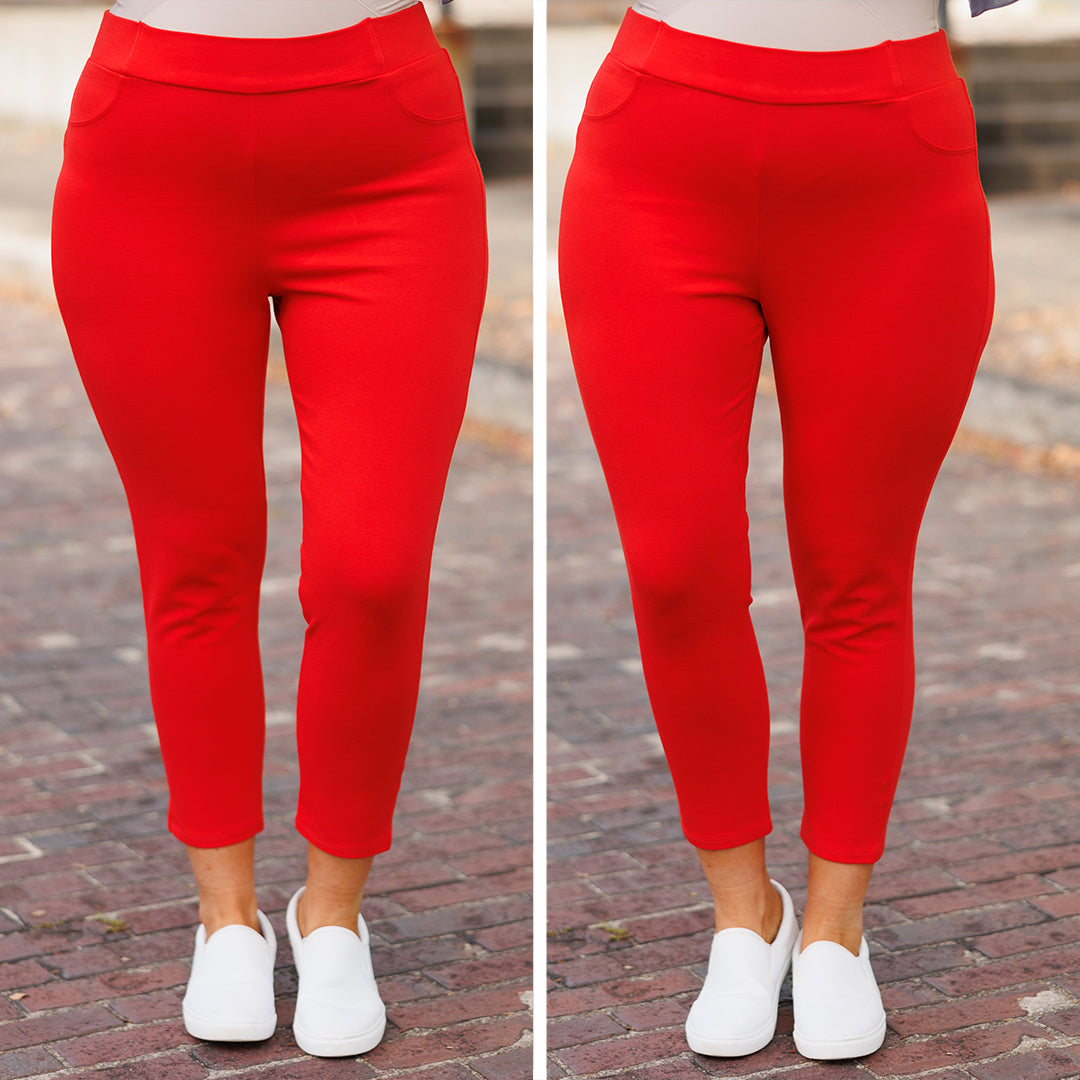 Business Lady Pants. Tangerine