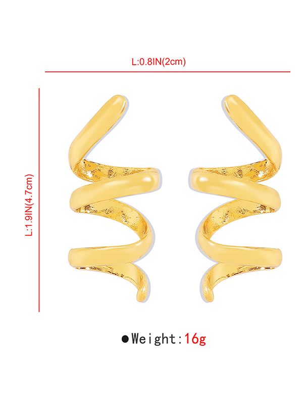 Geometric Solid Color Drop Earrings