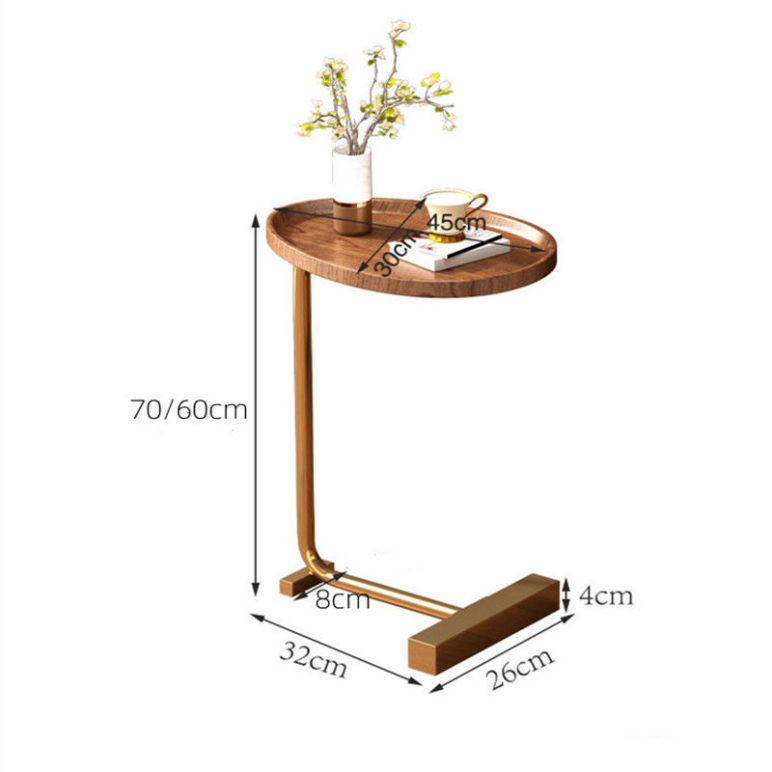 luxury walnut wood custom living room bedroom furniture modern small sofa side table