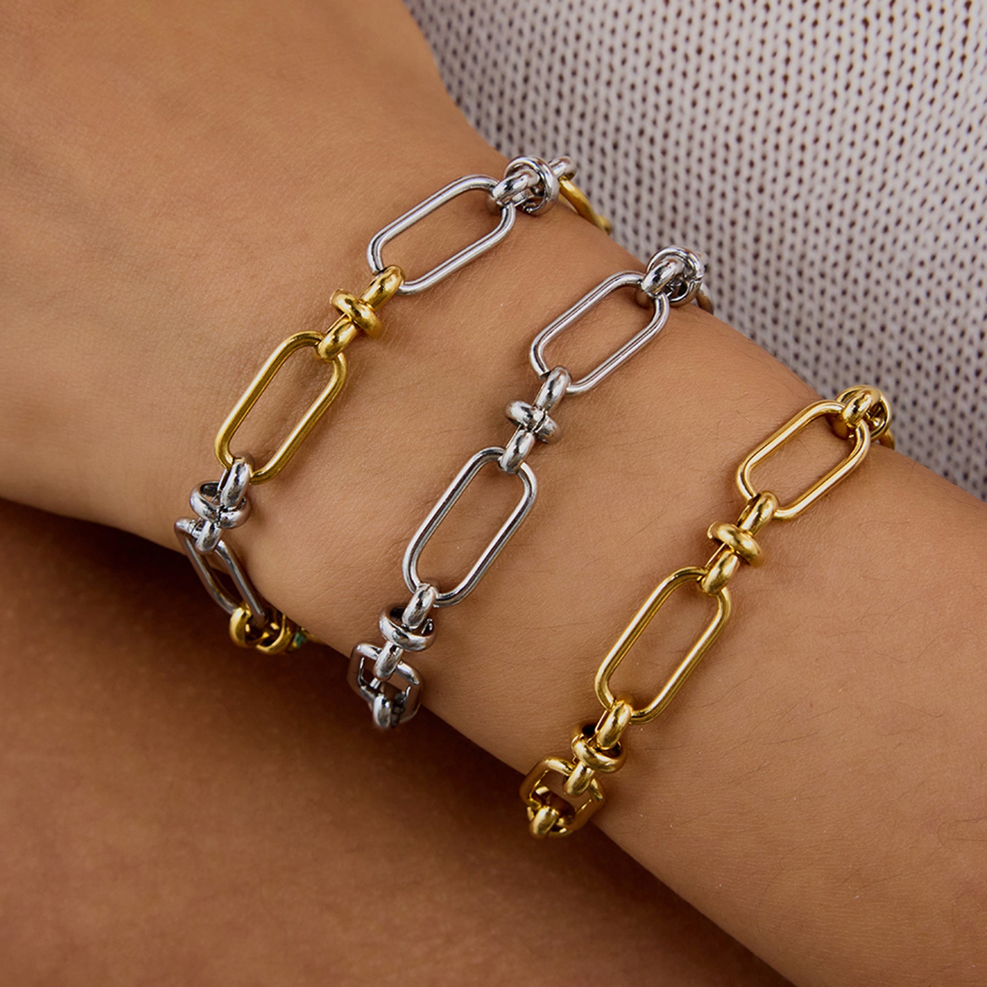 Stainless Steel Cuban Bracelet Jewelry Titanium Steel Female Niche