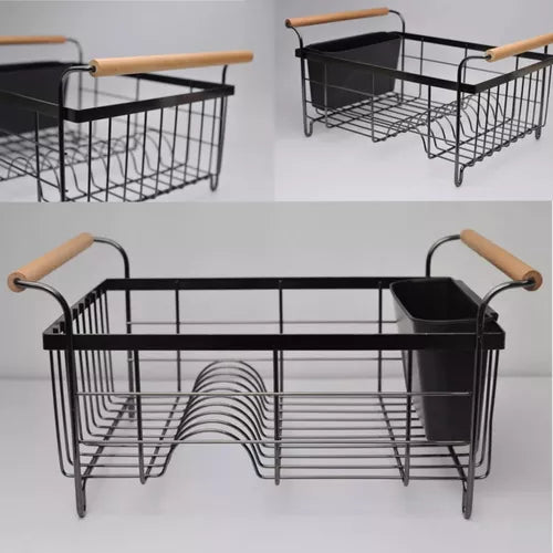 Dish Drying Rack . Cutlery stand with tray