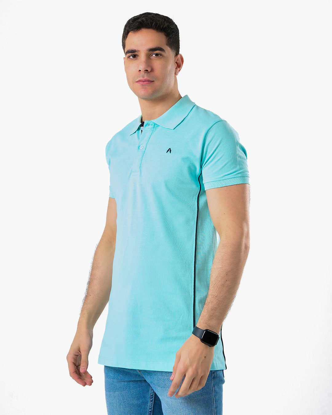 Men's Polo T-shirt with Side Lines