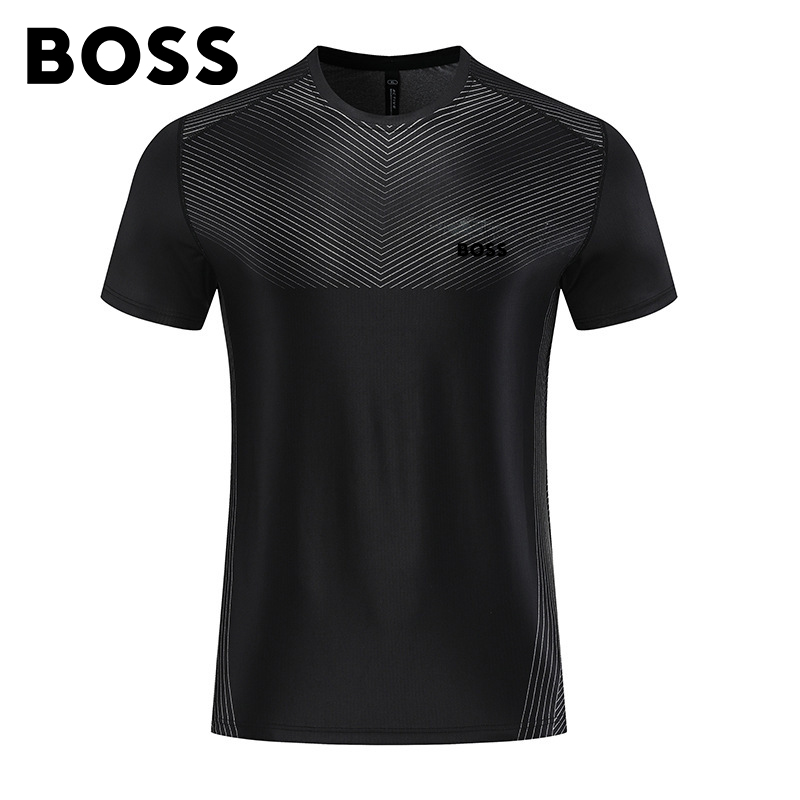 BOSS Men-s Sweat-absorbent Breathable T-shirt