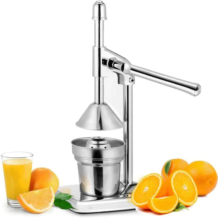 Manual Orange Juicer Chrome Stainless Steel