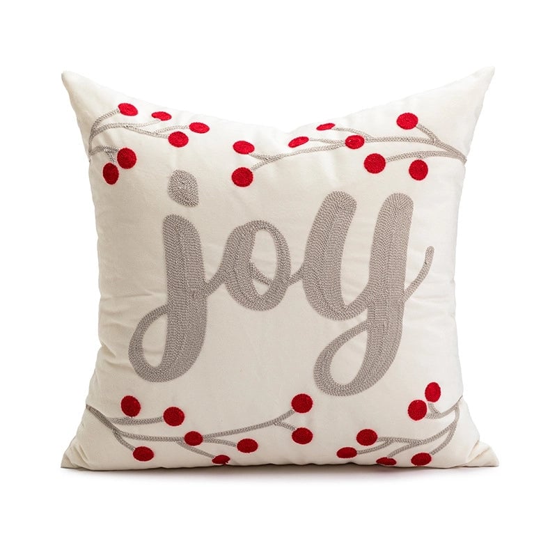Christmas Casual Cute Letter Bear Solid Color Polyester Pillow Cases Couch & Sofa Decor