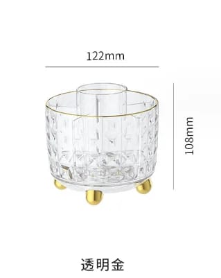 Makeup Brush Holder. 360 Rotating Makeup Brush Organizer. Dustproof Make Up Organizers and Storage