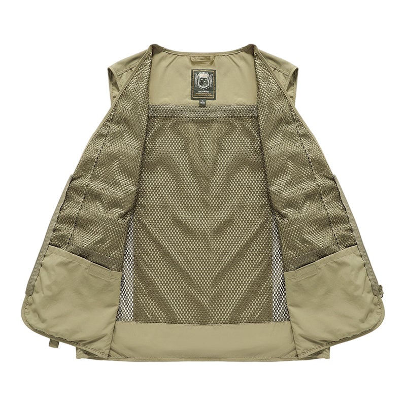 48% OFF Breathable Mesh Zip Cargo Vest