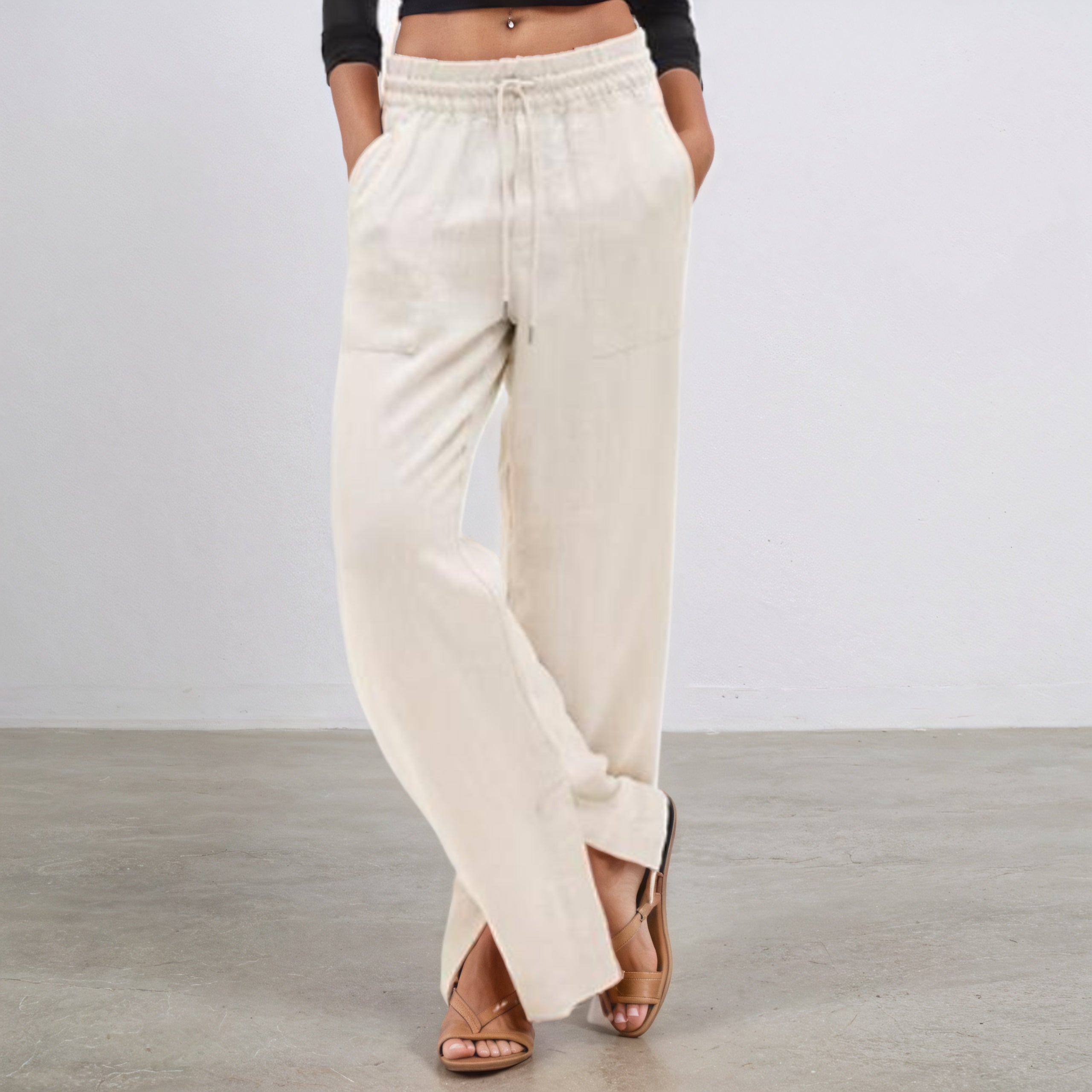 Women's Retreat Linen High Rise Wide Leg Pant