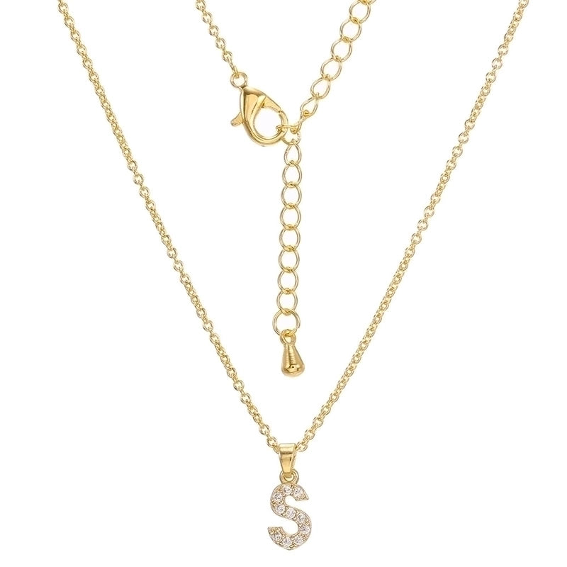 Brass Cable Chain Letter Necklace