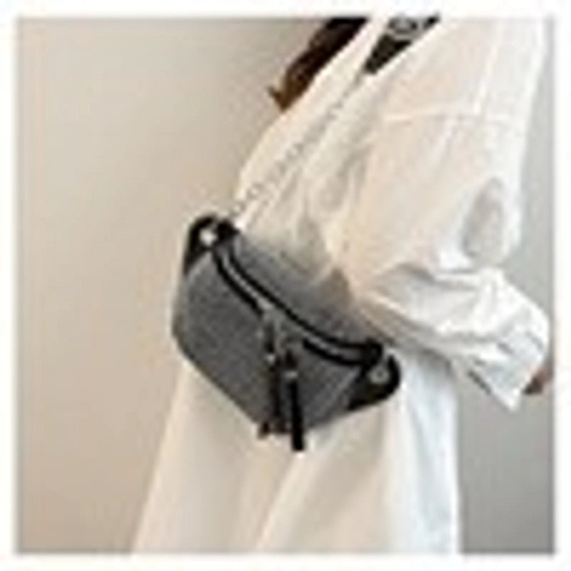 Women's Medium Pu Leather Geometric Streetwear Dumpling Shape Zipper Crossbody Bag