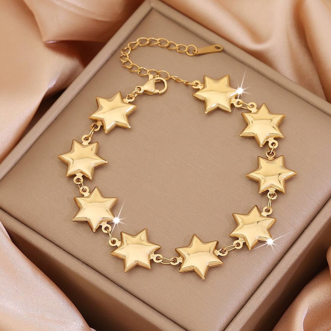 Love Flower Stainless Steel Bracelet Scallop Water Drop Cross Bracelet B616