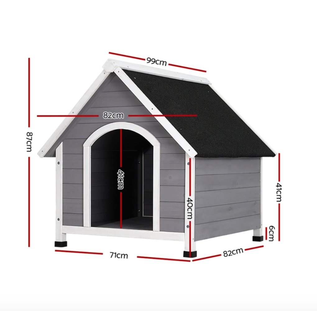 Weatherproof Outdoor Indoor Dog Kennel House (2 Sizes)