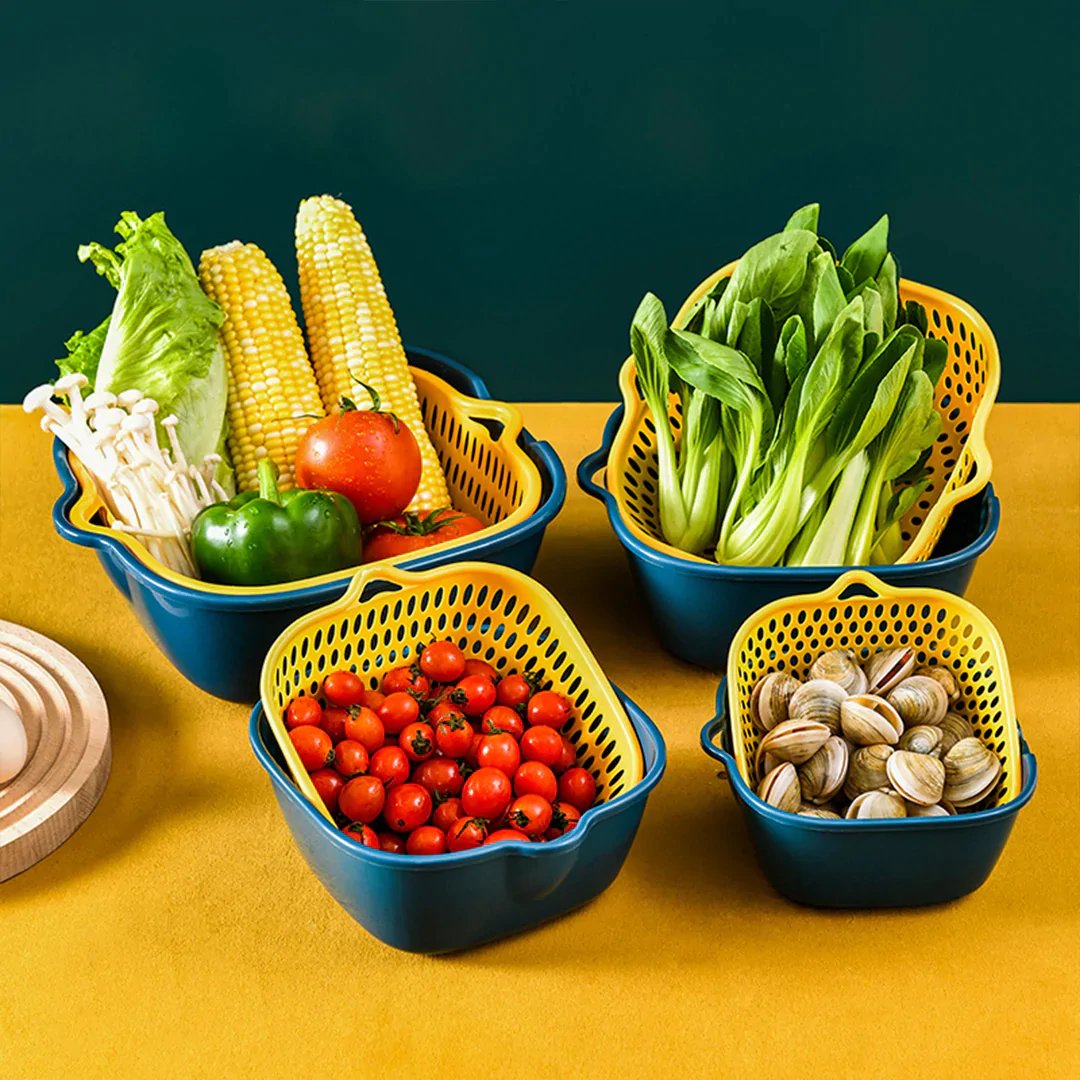 🔥New Year Promotion-Double-Layer Vegetable Basket