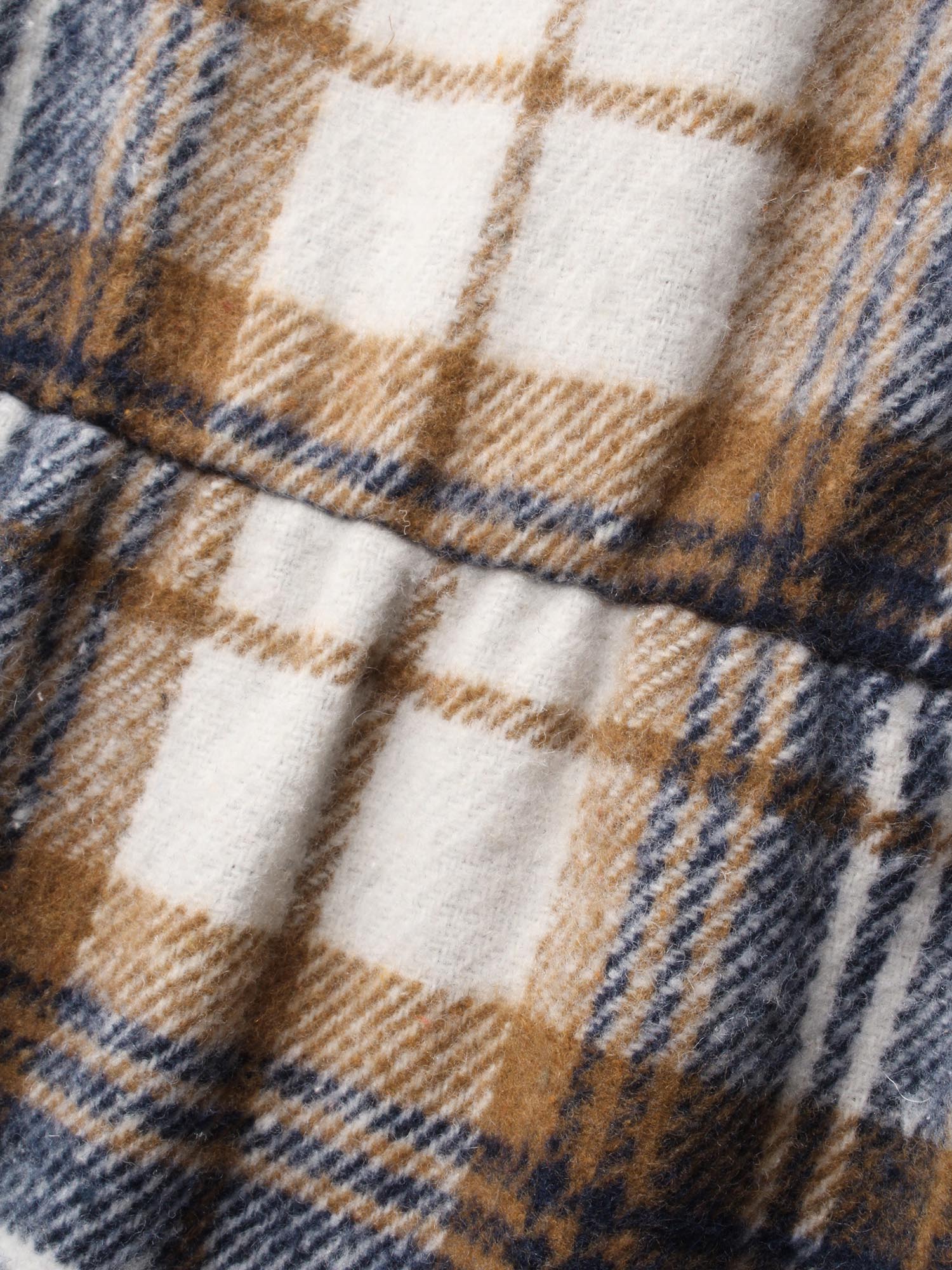 Plaid V Neck Sleeveless Dress