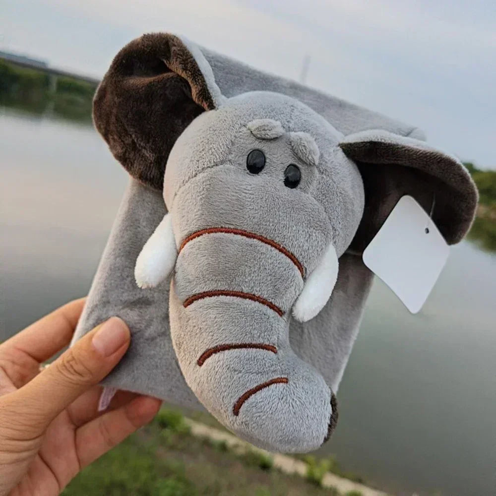 100 Pages 3D Cartoon Plush Animal Photo Album Slip in Case for Baby Groth Memory Fotos Photocards Collect Books Creative Gifts