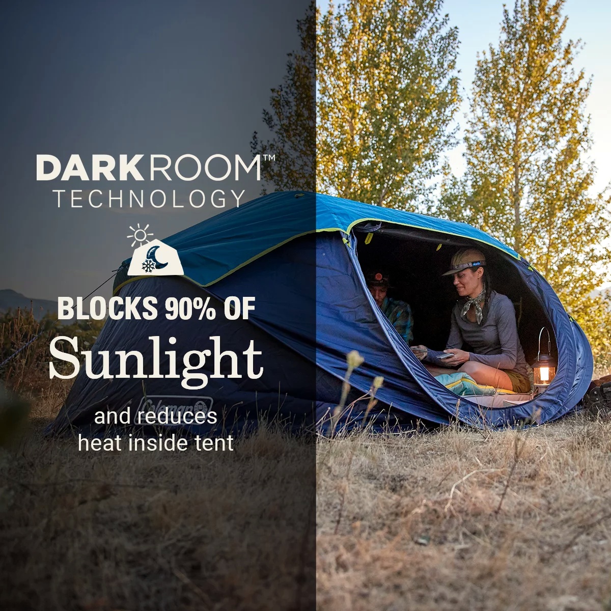 4-Person Camp Burst™ Pop-Up Tent with Dark Room™ Technology