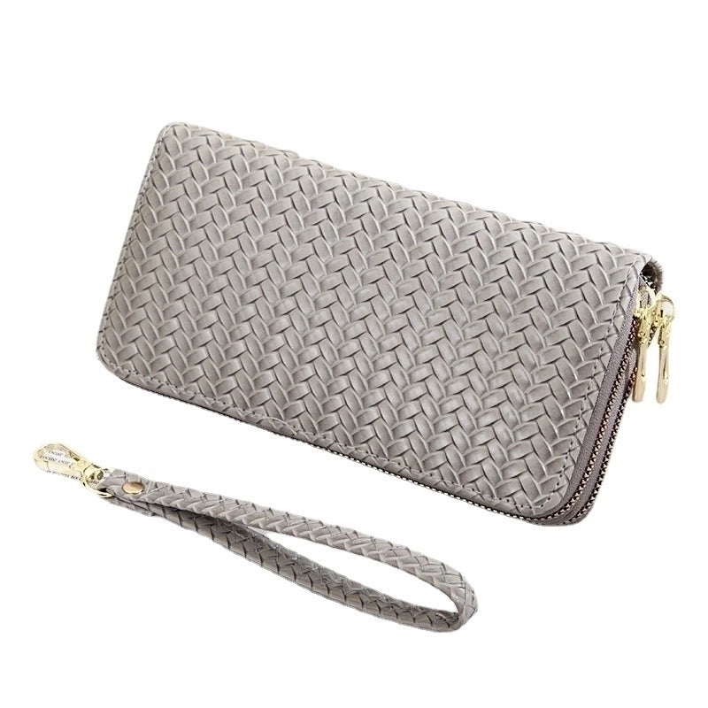 Vintage Style Geometric Solid Color Square Zipper Clutch Bag