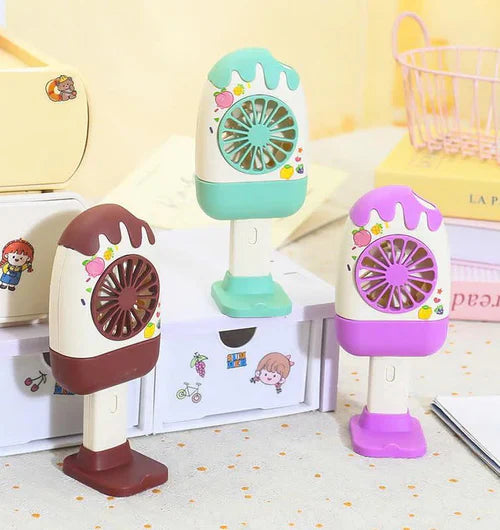 Mini Popsicle Hand Fan