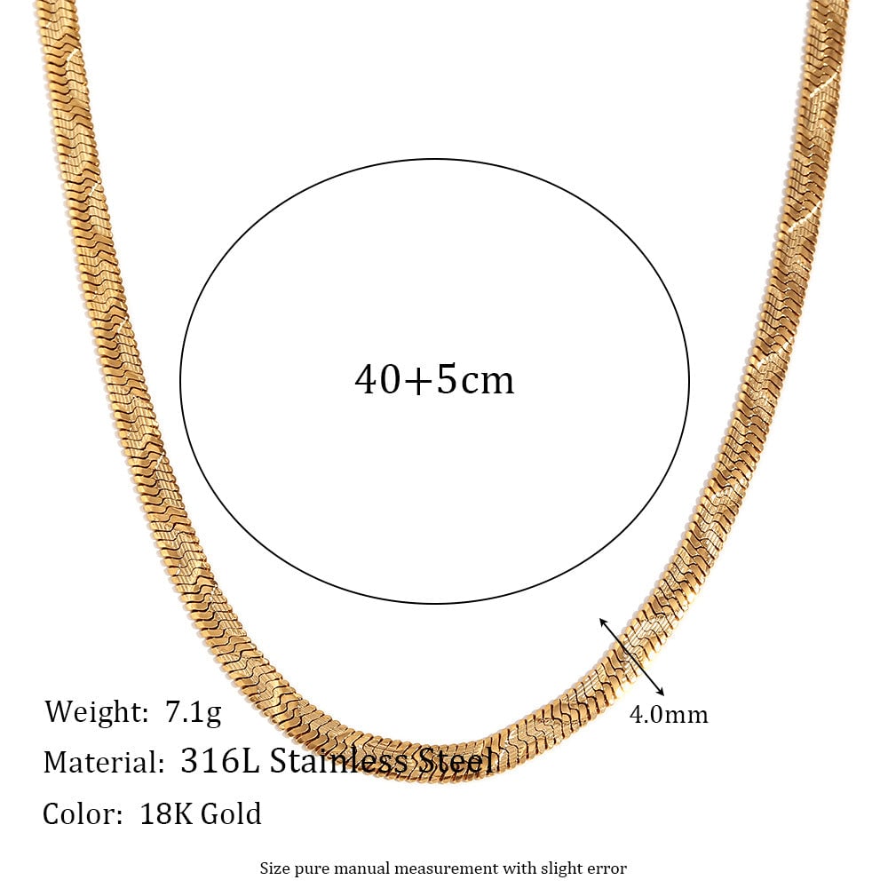 Minimalist Circle Geometric Stainless Steel 18K Gold Plated Necklaces