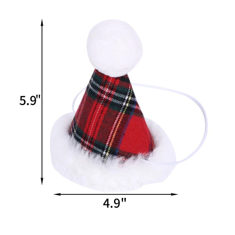 Pet Christmas Party Dress Up Dog Christmas Triangle Scarf Cat Bell Collar Tie Hat