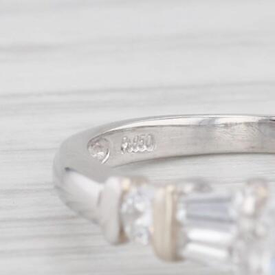 Vintage 0.65ctw Marquise Diamond Engagement Ring 950 Platinum Size 6
