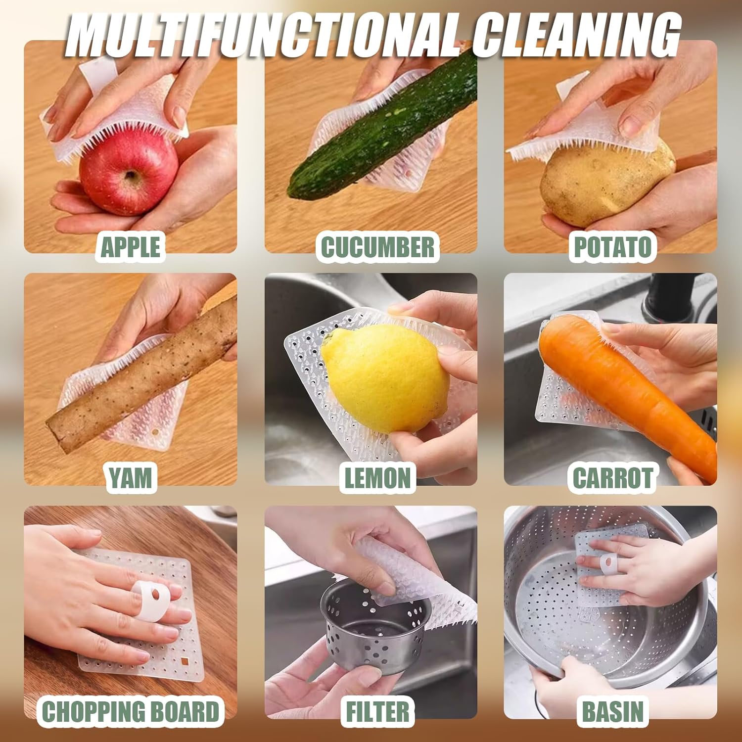 Silicone Fruit and Vegetable Cleaning Brush