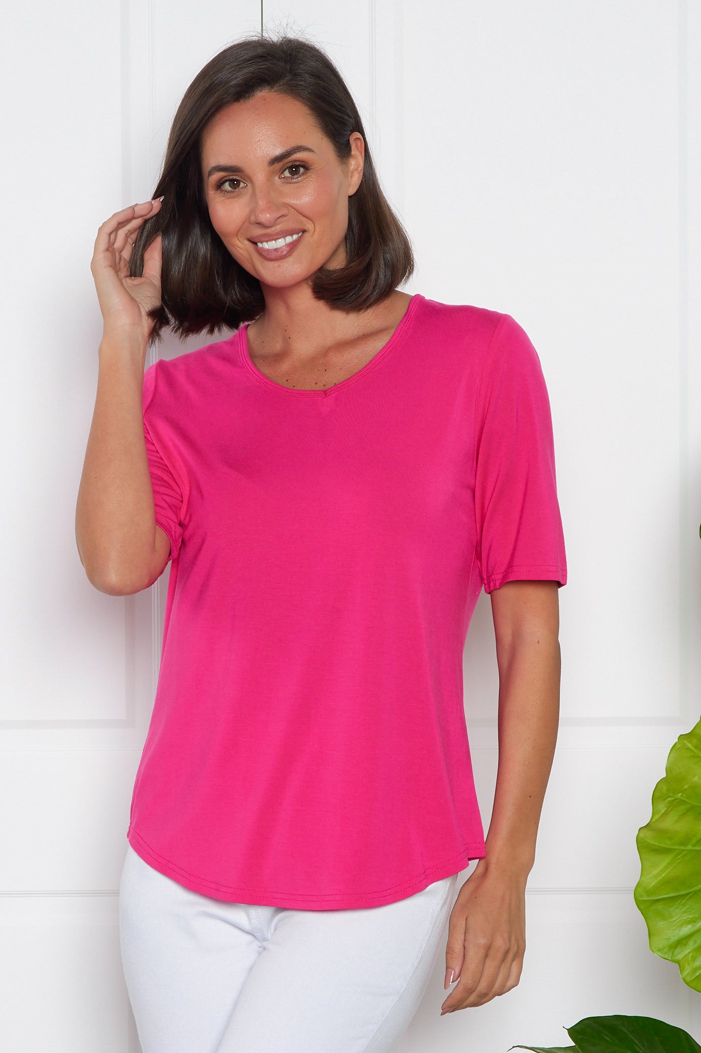 Modal Tee - Hot Pink