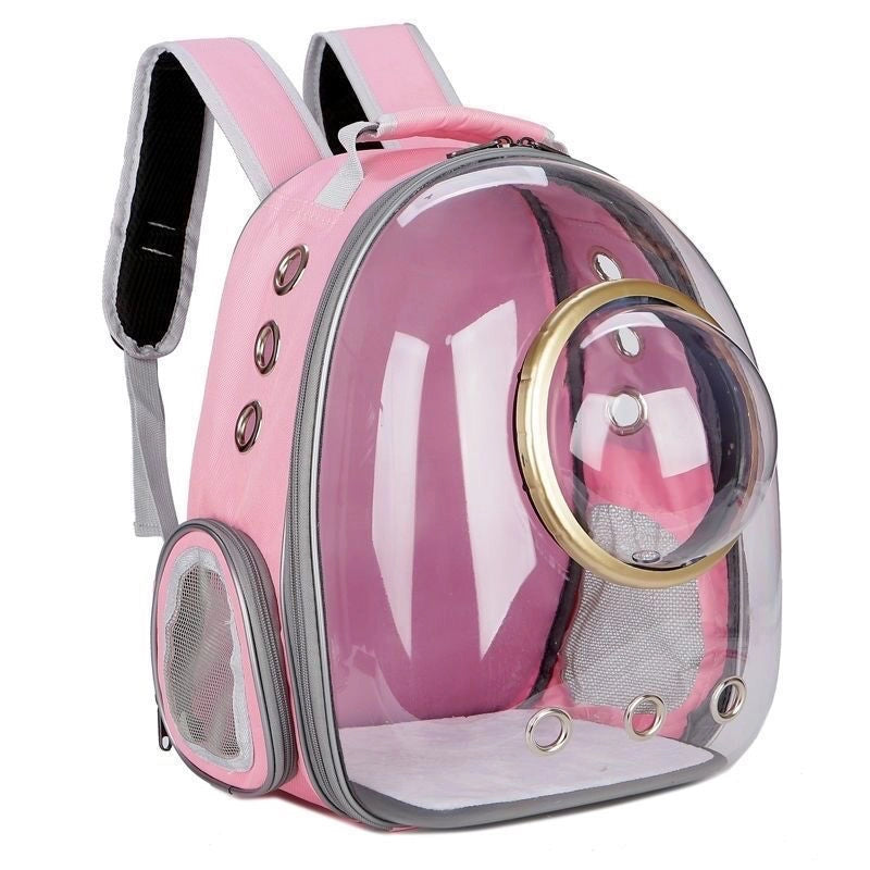 Minimalist PVC Oxford Cloth Solid Color Pets Backpack