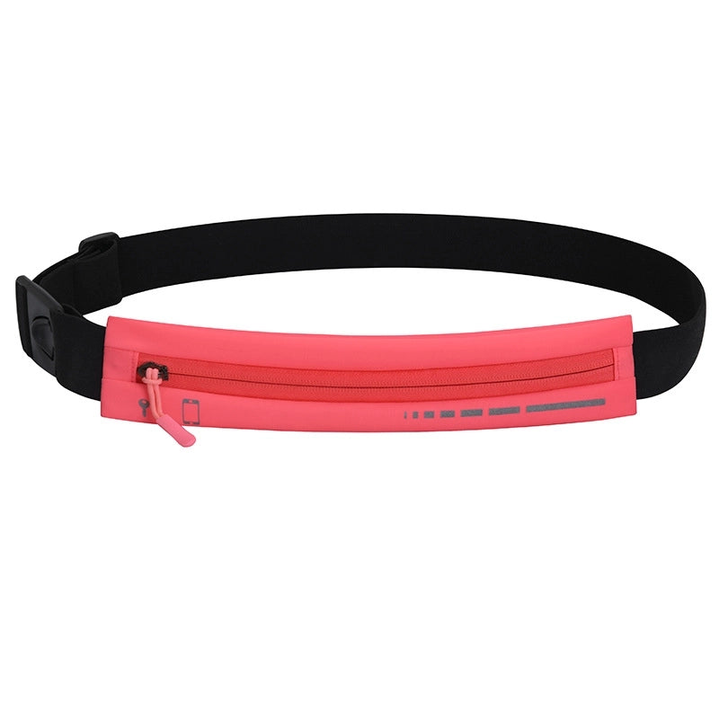 Women's Sports Solid Color Nylon Waist Bags