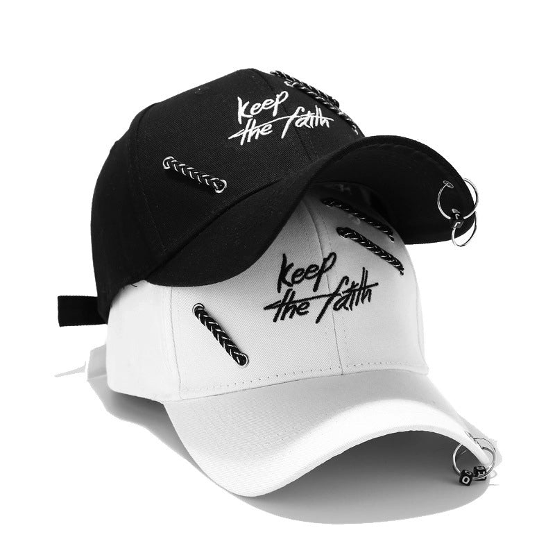 Unisex Classic Style Letter Flat Eaves Baseball Cap