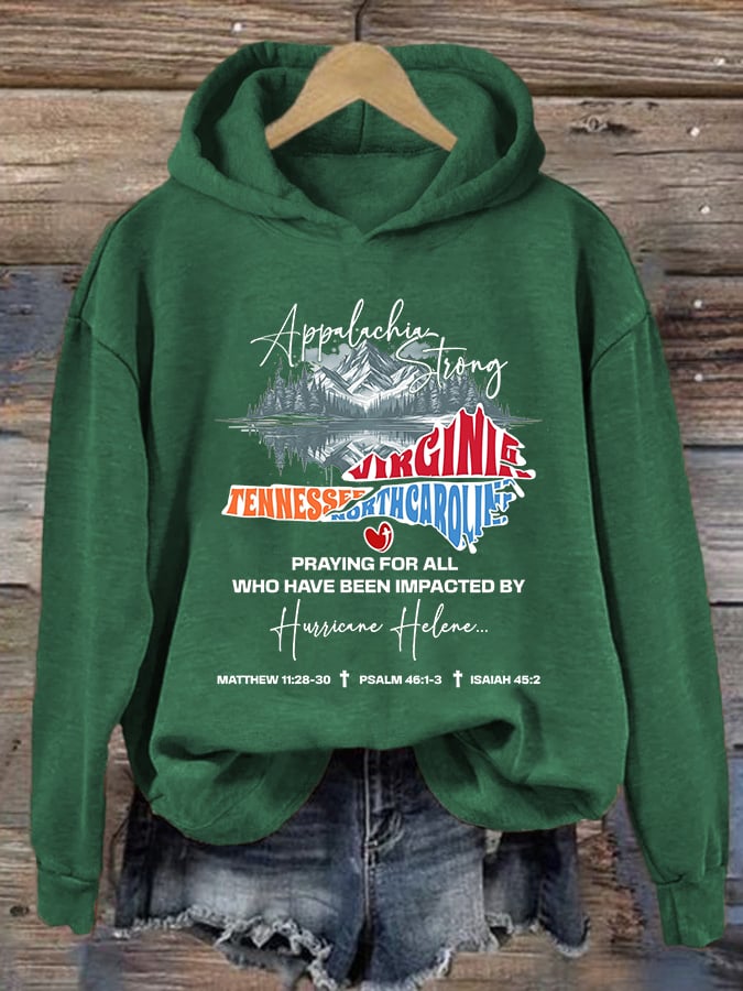 Women's Hurricane Helen Disaster Relief Printed Sweatshirt