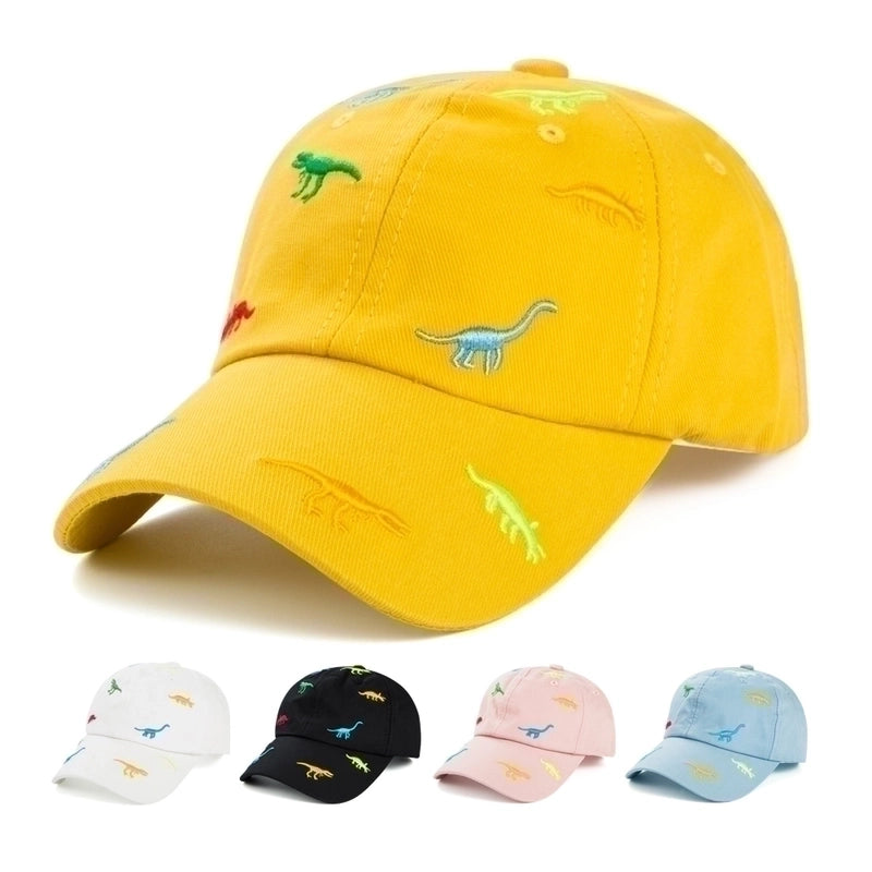 Children Unisex Cute Dinosaur Embroidery Baseball Cap
