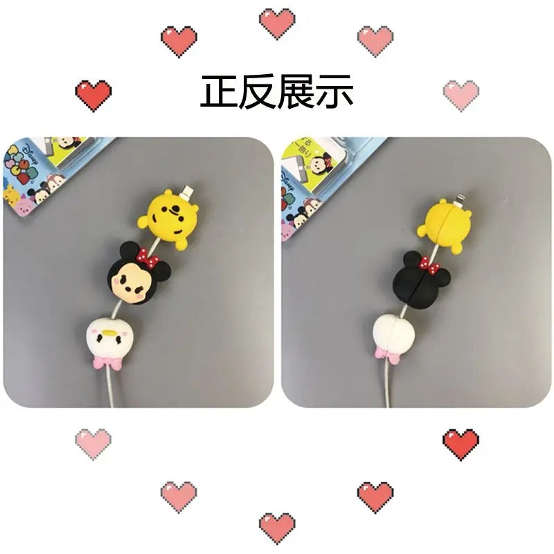 5 PIECES EMOJIS CABLE PROTECTORS