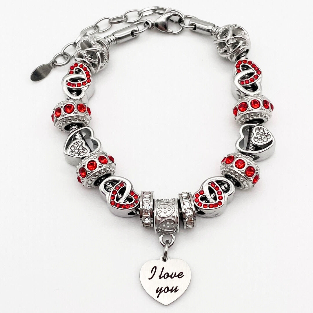 I Love You Bracelet - Stainless Steel
