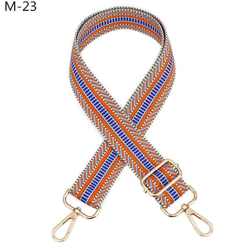 All Seasons Polyester Color Block Bag Strap