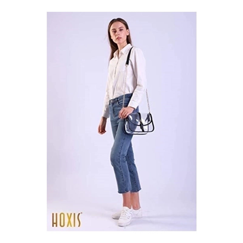 Women's Pvc Solid Color Streetwear Square String Buckle Shoulder Bag Crossbody Bag Chain Bag