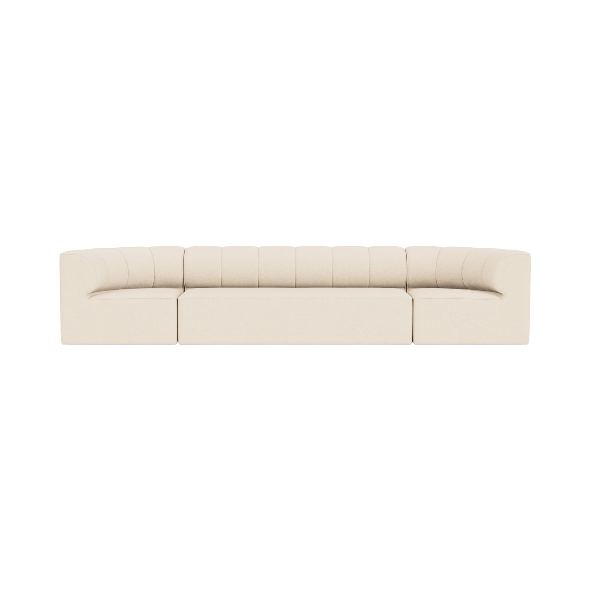 Eave Seamline Modular Sofa. 34 Depth. 4-seater. Configuration 1