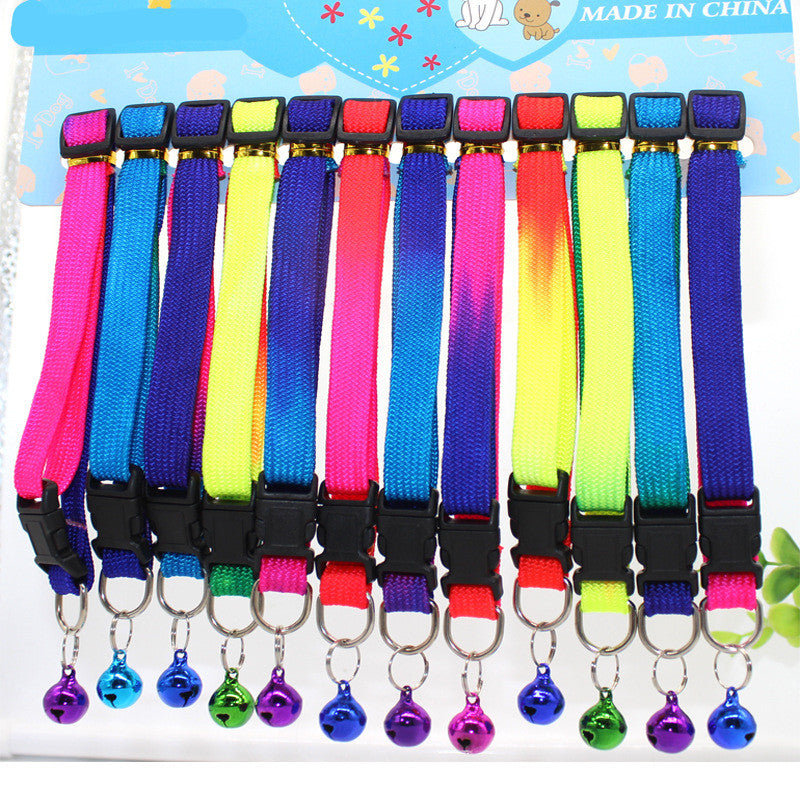 1 Set Rainbow Colorful Pet Collar