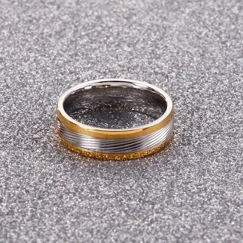 Titanium Steel 18K Gold Plated Fashion Plating Geometric