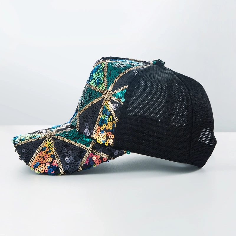 Fashion New Spring Summer Women's Casual Mesh Cap Thin Peaked Cap