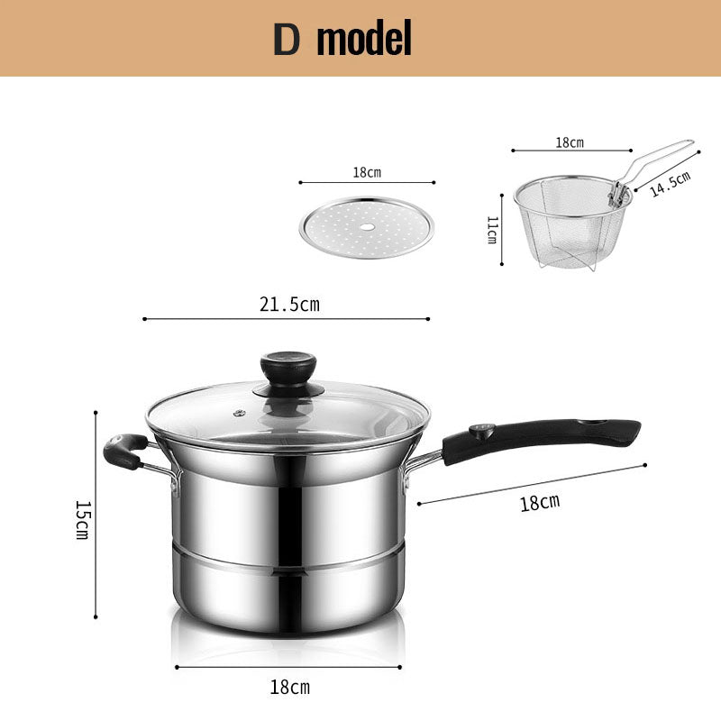 Multipurpose Stainless Steel Saucepan