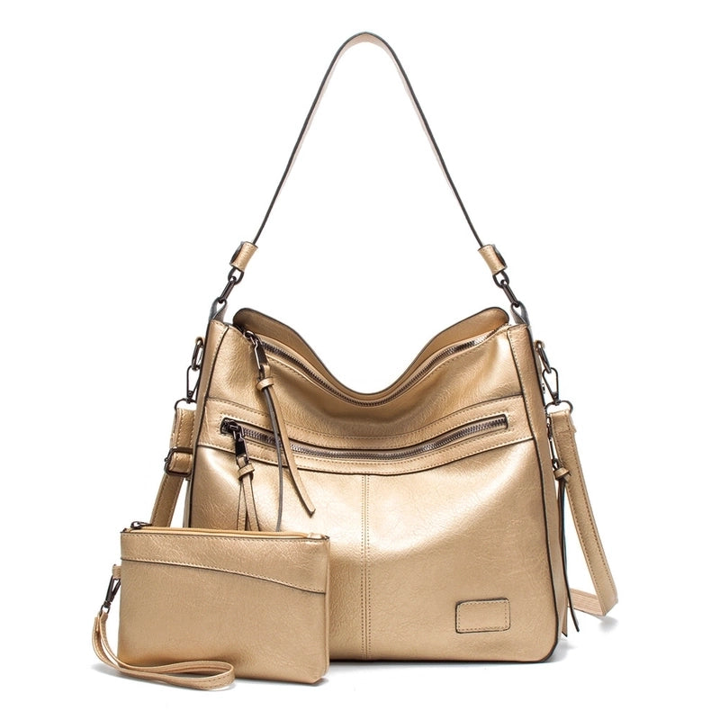 Women's Large All Seasons Pu Leather Fashion Tote Bag