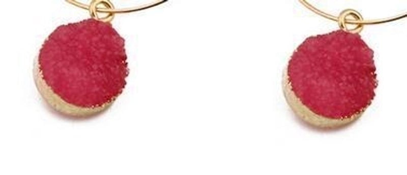 3 Pieces Womens Round Plastic  Resin Imitation Natural Stone Round  Earrings