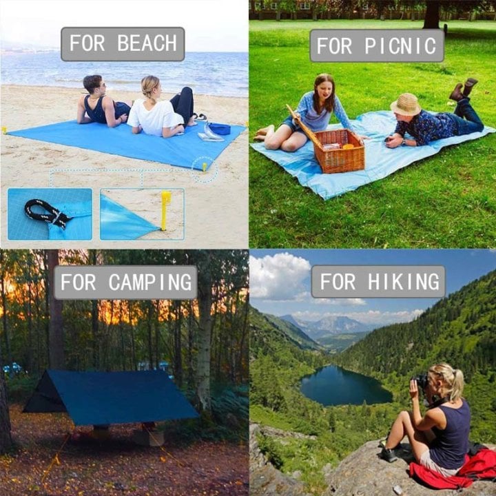 🔥Hot Sale 49% OFF🤽‍♂️Sandproof Beach Blanket Lightweight👨‍👩‍👧‍👦Buy 2 Get 10% OFF