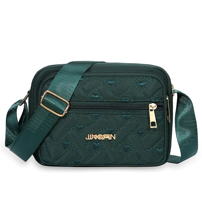 Waterproof Embroidery Thread Oxford Cloth Women's Bag Shoulder Bag Middle-aged Mother Bag Messenger Bag Mother-in-law Casual Cloth Bag Printed Backpack