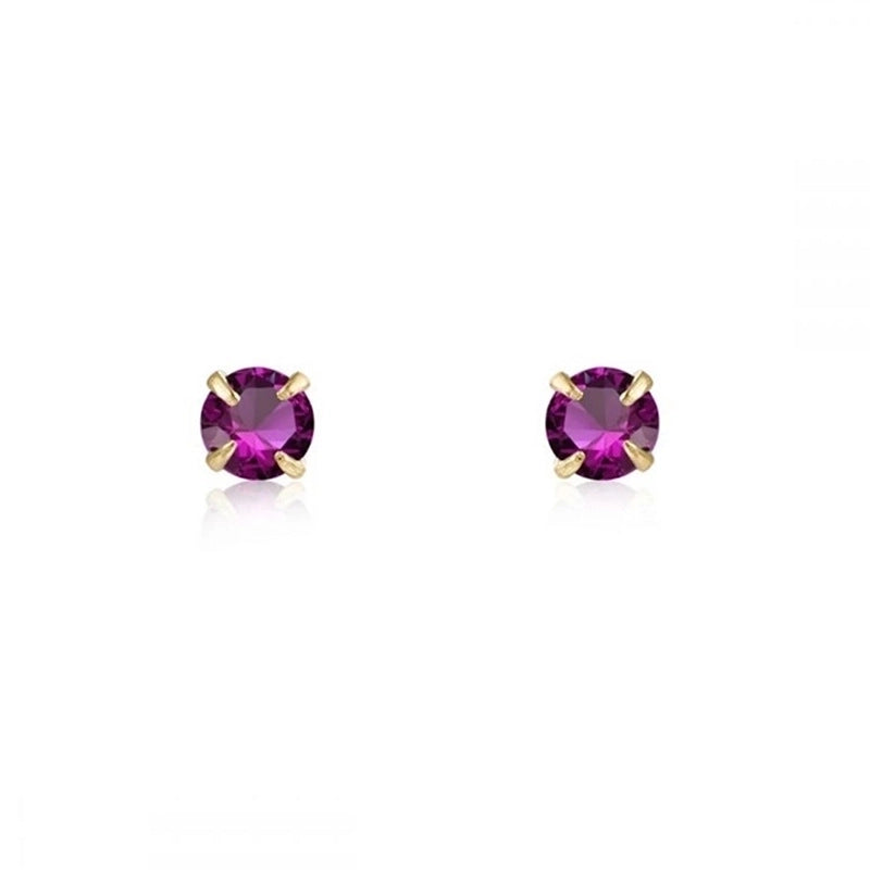 Minimalist Leaf Square Water Droplets Copper Ear Studs Plating Inlay Zircon Copper Earrings