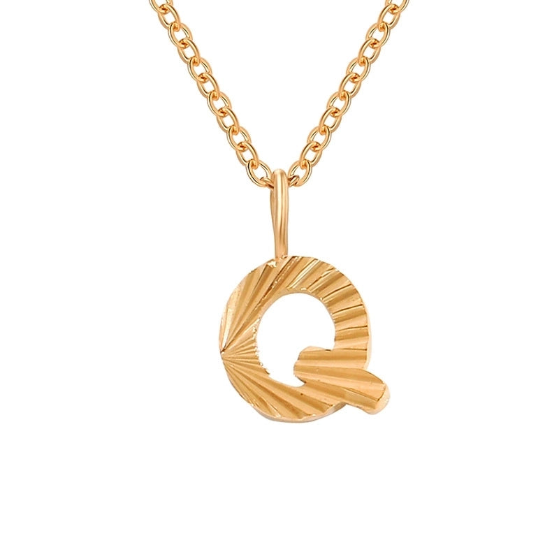 Minimalist Letter Stainless Steel Pendant Necklace In Bulk