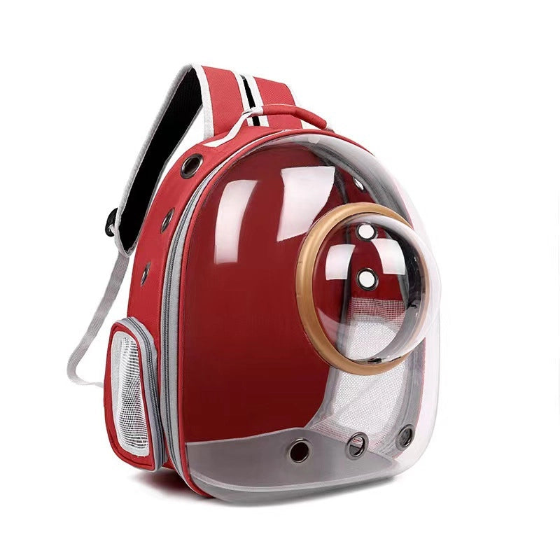 Minimalist PVC Oxford Cloth Solid Color Pets Backpack