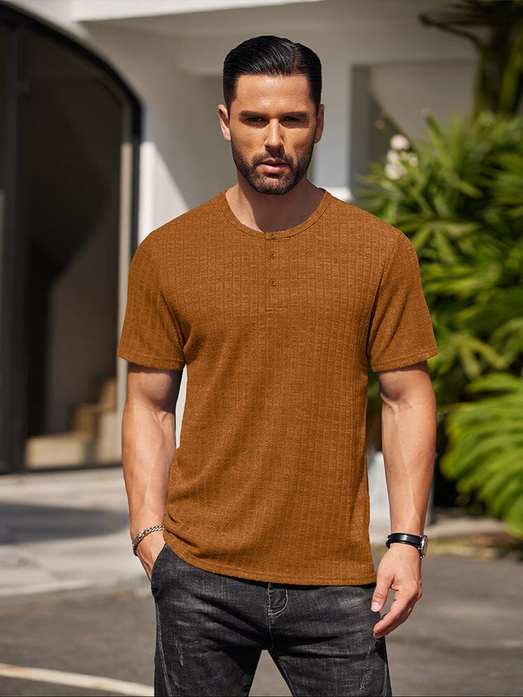 Casual Soft Ribbed T-shirt (US Only)