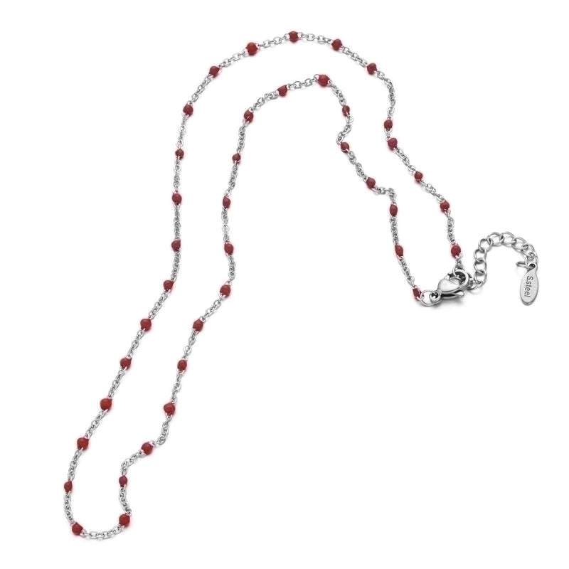 Minimalist Printing Stainless Steel Alloy Plating Gold Plated Necklace